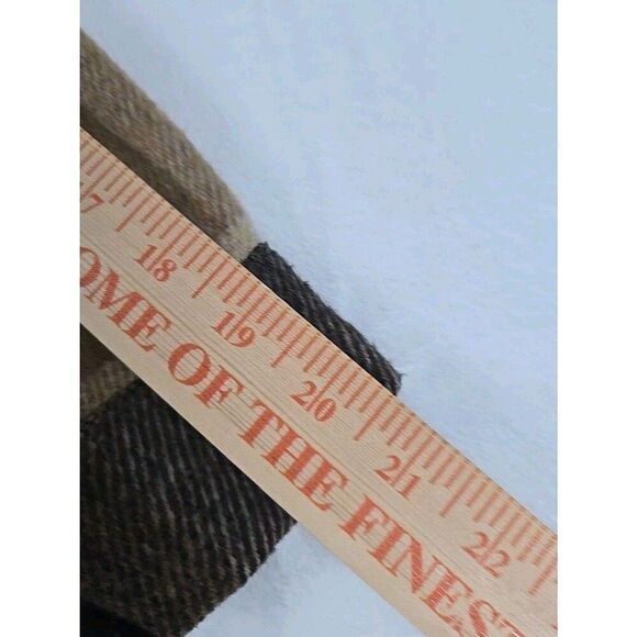 Plaid Snap-Front Men’s Jacket Brown Cotton Blend 2XL Check Pattern Shacket - Picture 6 of 9